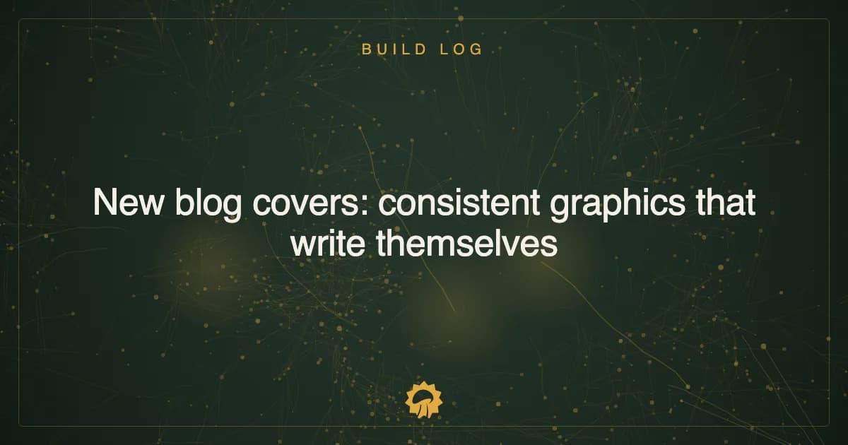 New blog covers: consistent graphics that write themselves