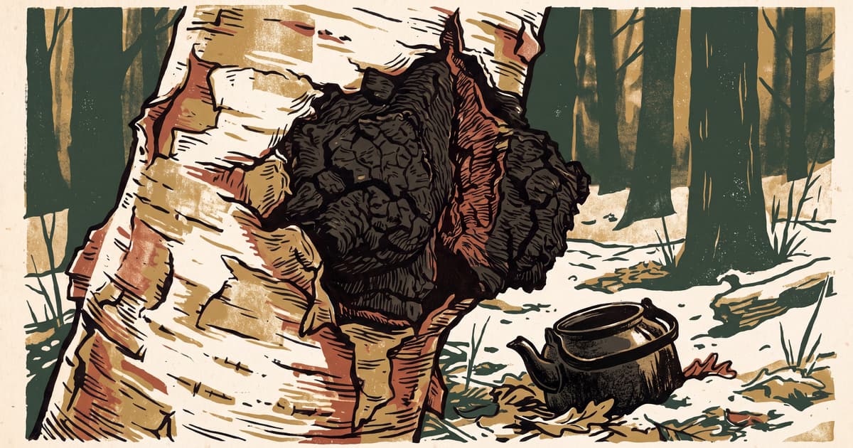 Chaga, the black mushroom from Siberian birch