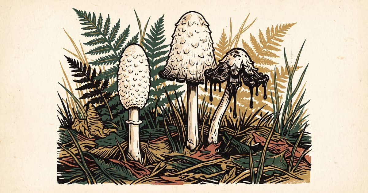Coprinus, the shaggy ink cap. A mushroom of two traditions