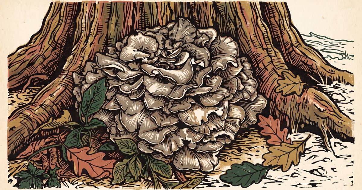 Maitake, the forest's dance · the dancing mushroom of oaks