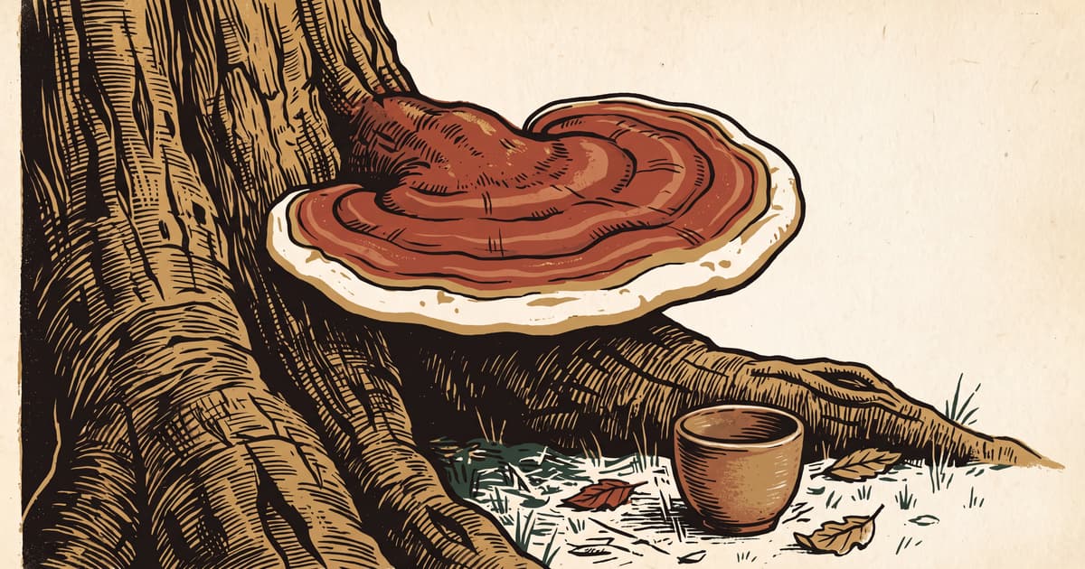 Reishi in the rhythm of the day · a mushroom for the evening ritual