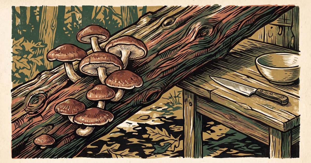 Shiitake, the oak mushroom of East Asian kitchen and lore