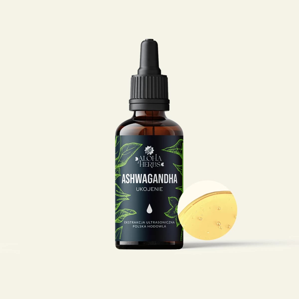 Ashwagandha, opakowanie produktu Aloha Fungi