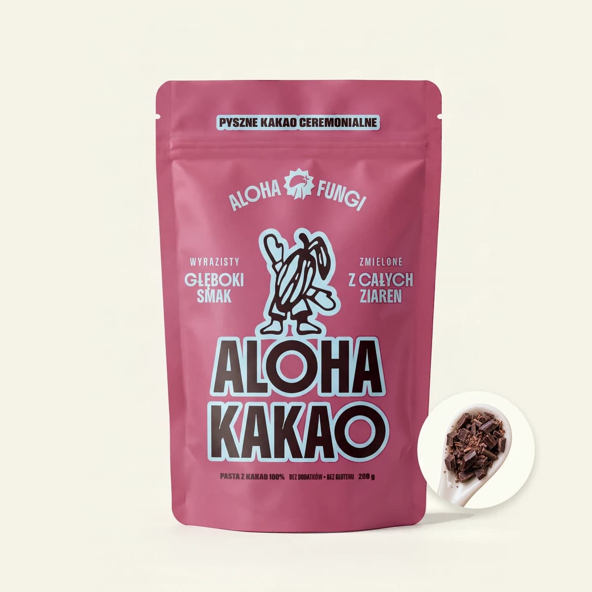 Aloha Cacao, opakowanie produktu Aloha Fungi