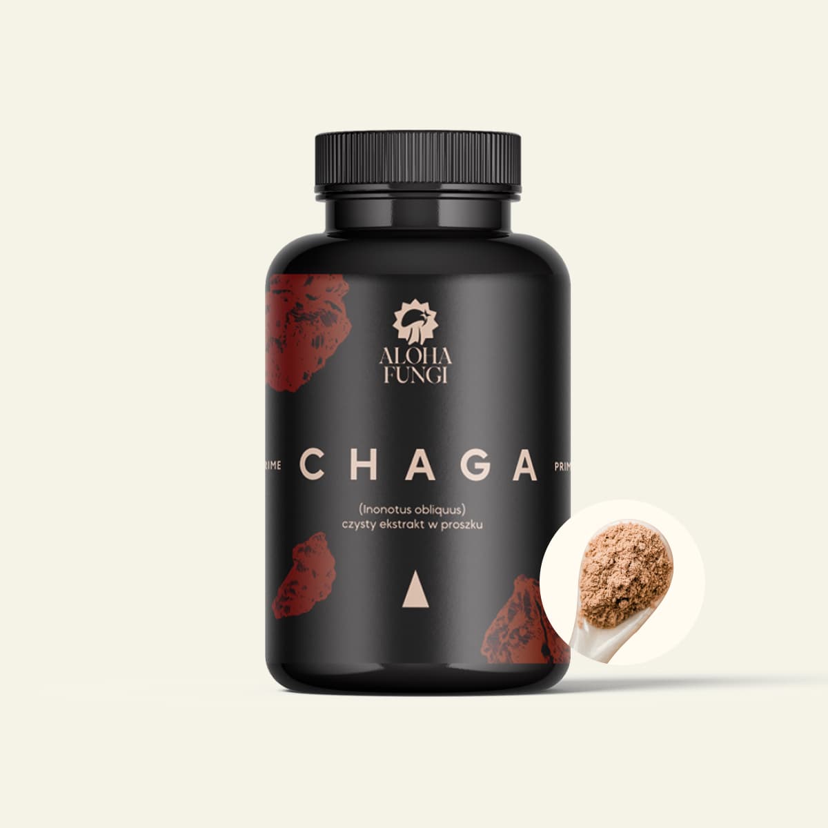 Chaga Proszki · PRIME, opakowanie produktu Aloha Fungi