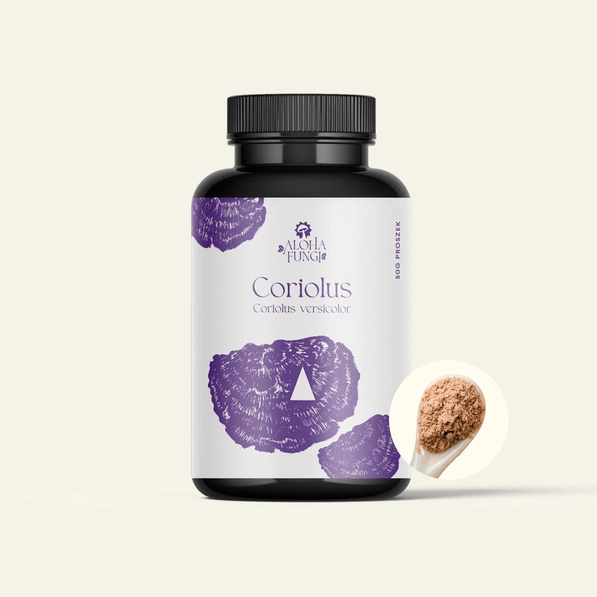 Coriolus, opakowanie produktu Aloha Fungi
