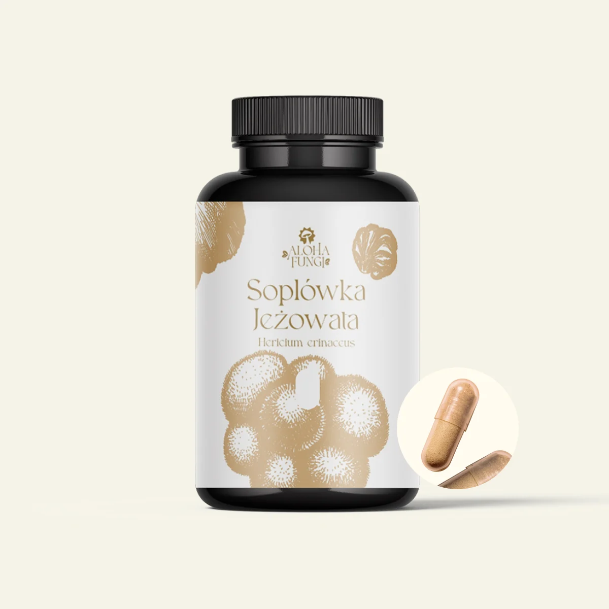 Lion's Mane, opakowanie produktu Aloha Fungi