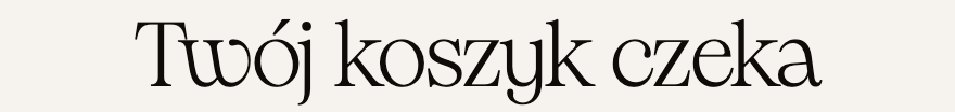 Twój koszyk czeka